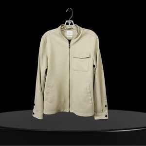 Lindbergh White, Beige Zip Jacket – Superflex, Size Medium